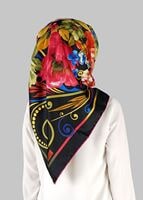 Tesettür giyim MOR T 27642 Piramit Karışık Desenli Esarp