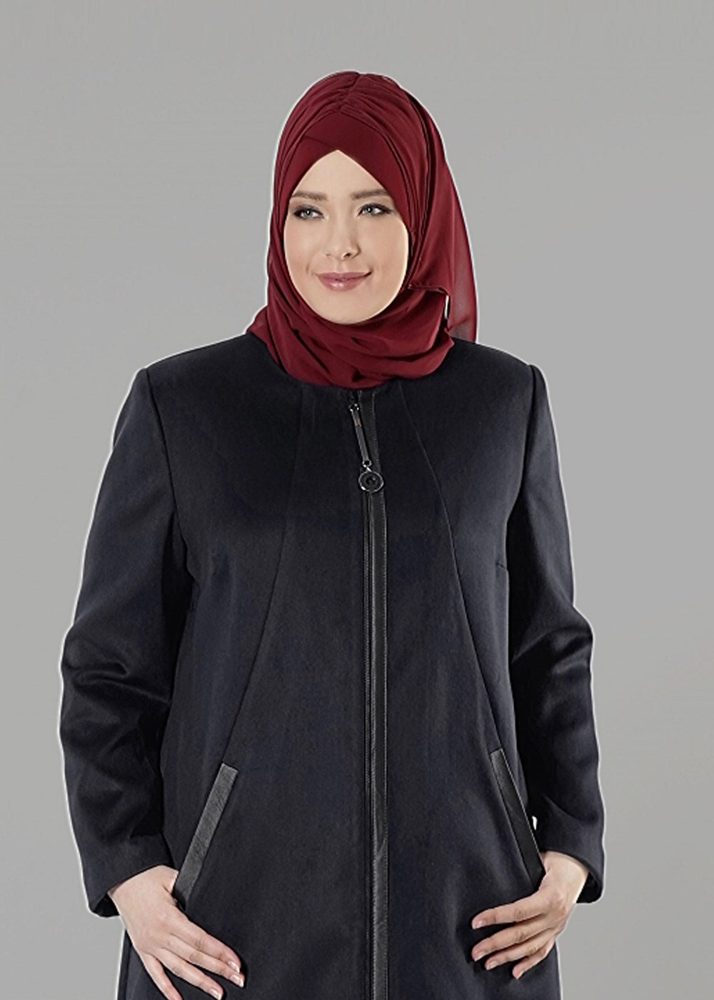 Tesettür giyim SİYAH 9405 KABAN 