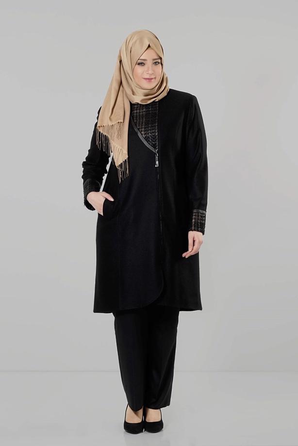 Vêtements hijab NOIR CABAN ZIPPÉ 9406  - TRENDTESETTÜR