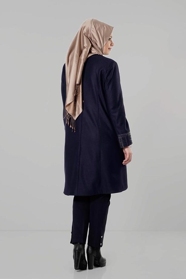 Vêtements hijab BLEU MARINE CABAN ZIPPÉ 9406  - TRENDTESETTÜR