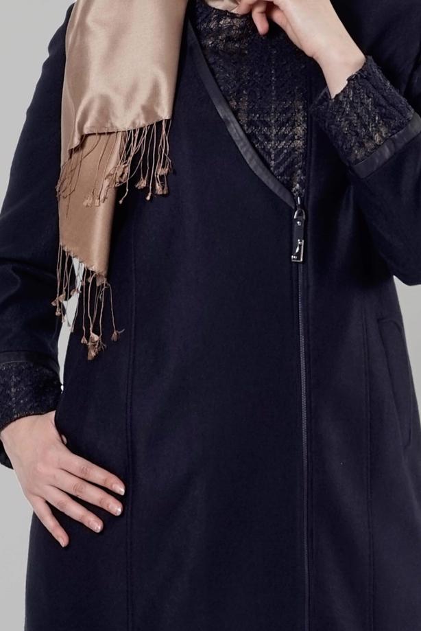 Vêtements hijab BLEU MARINE CABAN ZIPPÉ 9406  - TRENDTESETTÜR