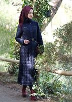 Tesettür giyim LACİVERT KAPİTONE ŞİŞME MONT 18653