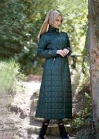 Tesettür giyim YEŞİL KAPİTONE ŞİŞME MONT 56653