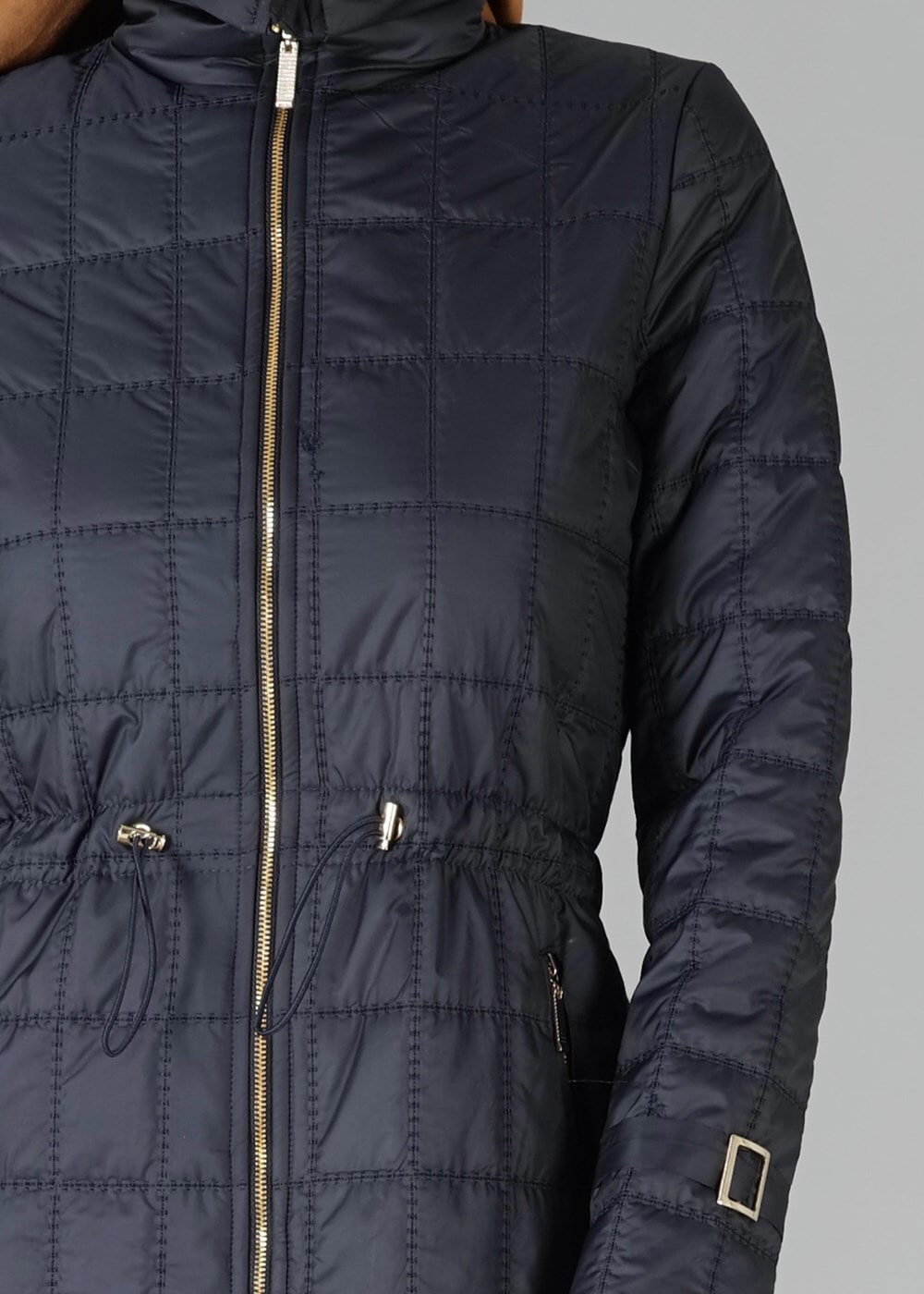 Tesettür giyim LACİVERT KAPİTONE ŞİŞME MONT 56653