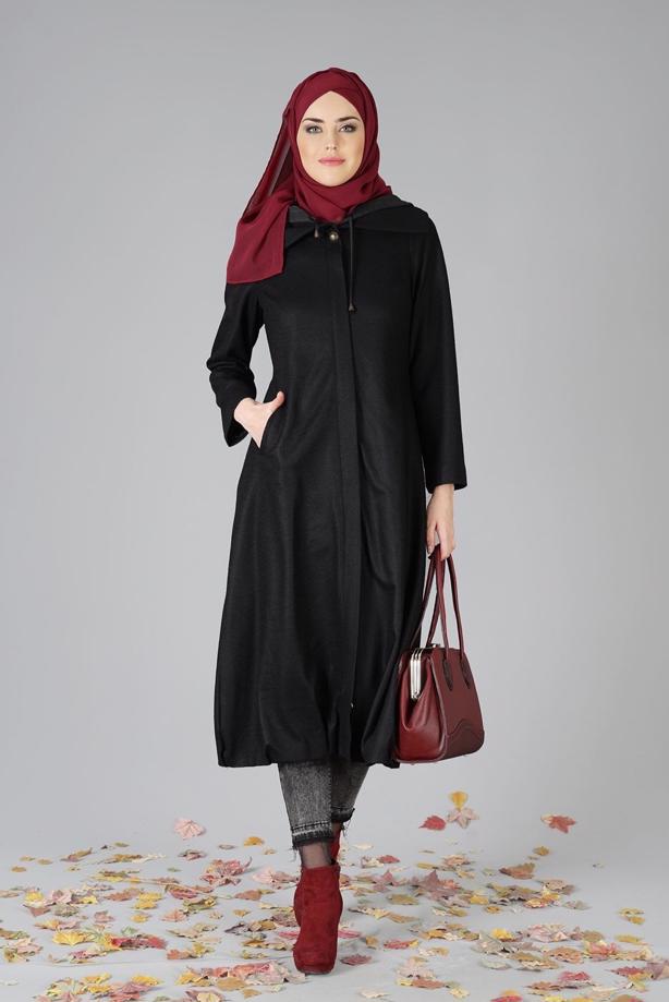 Vêtements hijab  ZIPPED FELT COAT 2110 - TRENDTESETTÜR
