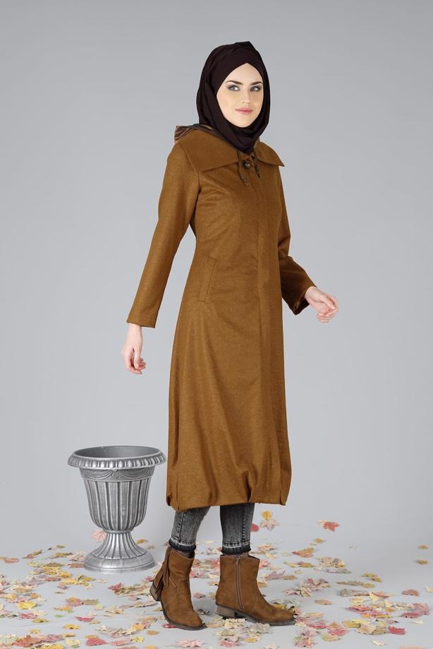Vêtements hijab  ZIPPED FELT COAT 2110 - TRENDTESETTÜR