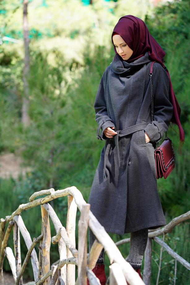 Vêtements hijab  LONG WALKER COAT 6534 - TRENDTESETTÜR