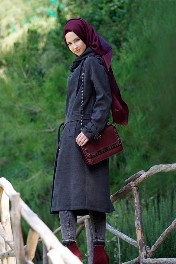 Vêtements hijab  LONG WALKER COAT 6534 - TRENDTESETTÜR