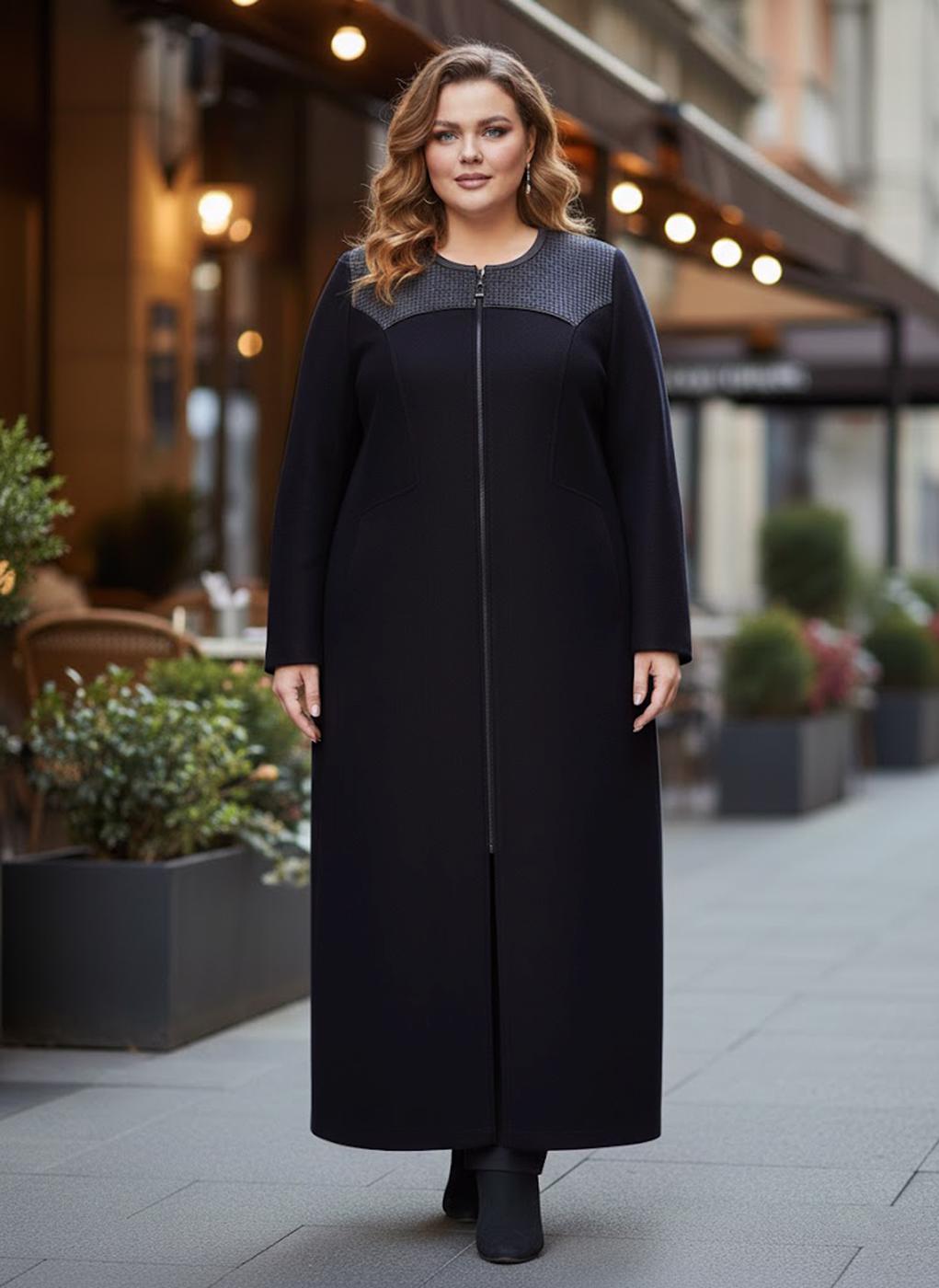 Vêtements hijab BLEU MARINE MANTEAU ZIPPÉ T 9410