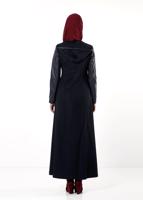 Tesettür giyim LACİVERT T 9416 Winter Escada Manto-Alv Fashion