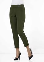 Tesettür giyim YEŞİL KLASİK KESİM PANTOLON 7880 