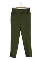 Tesettür giyim YEŞİL KLASİK KESİM PANTOLON 7880 