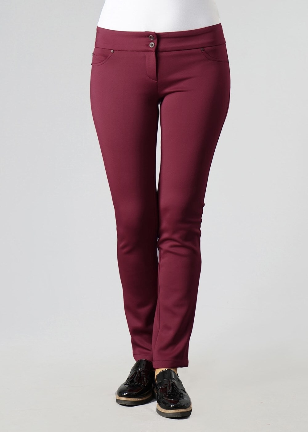 Vêtements hijab ROUGE BORDEAUX PANTALON 7051