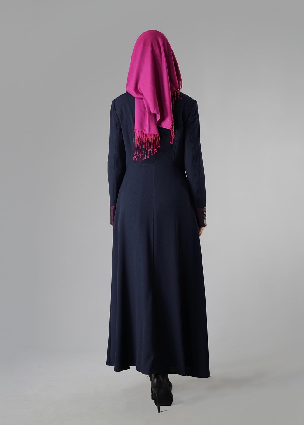 Tesettür giyim LACİVERT 1615 PARDESÜ