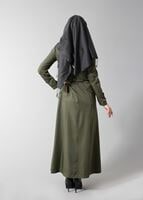 Tesettür giyim HAKİ 1619 PARDESÜ