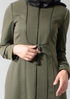 Tesettür giyim HAKİ 1619 PARDESÜ