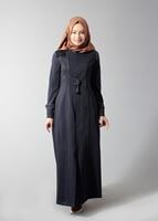 Tesettür giyim LACİVERT 1619 PARDESÜ