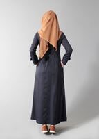 Tesettür giyim LACİVERT 1619 PARDESÜ