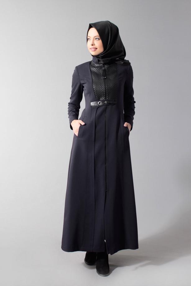 Vêtements hijab  GROMMET DETAILED TOPCOAT 1629  - TRENDTESETTÜR