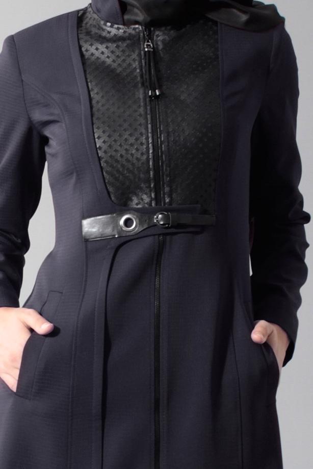 Vêtements hijab  GROMMET DETAILED TOPCOAT 1629  - TRENDTESETTÜR