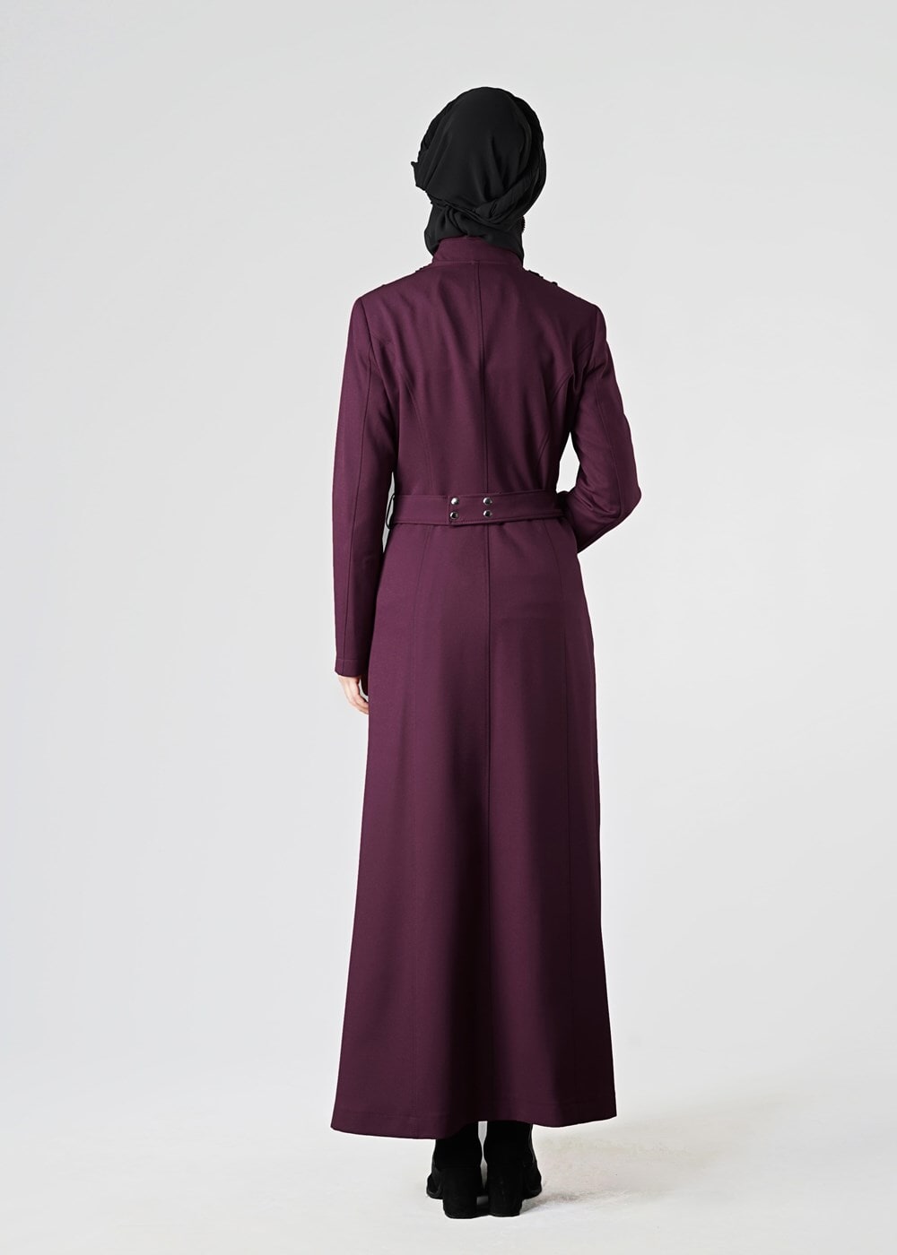 Tesettür giyim MÜRDÜM GÜPÜR DETAYLI PARDESÜ 1638 