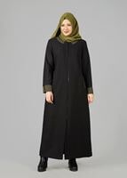 Tesettür giyim YEŞİL 1652 PARDESÜ