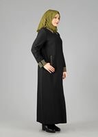 Tesettür giyim YEŞİL 1652 PARDESÜ