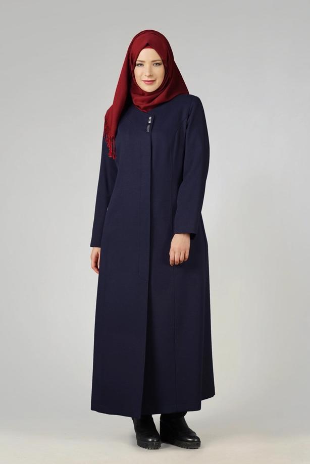 Tesettür giyim LACİVERT 1653 PARDESÜ - TRENDTESETTÜR