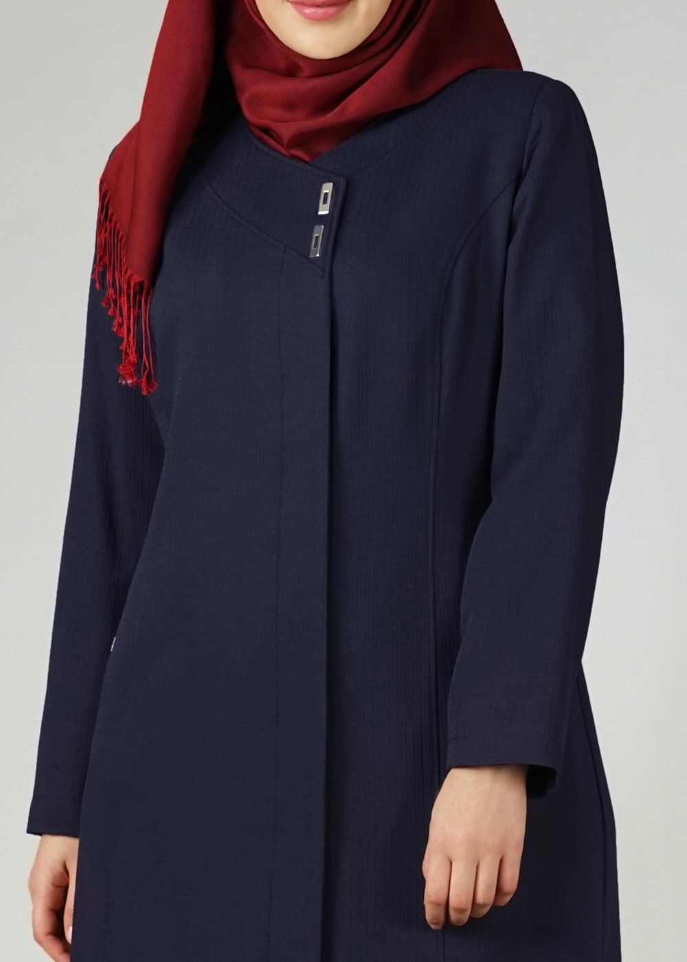 Tesettür giyim LACİVERT 1653 PARDESÜ