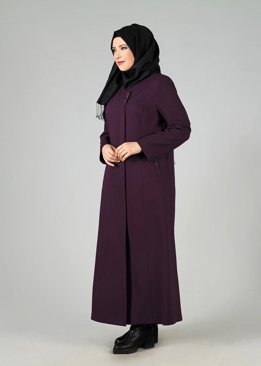 Tesettür giyim MÜRDÜM 1653 PARDESÜ