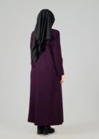 Vêtements hijab PRUNE PARDESSUS ZIPPÉ 1653 