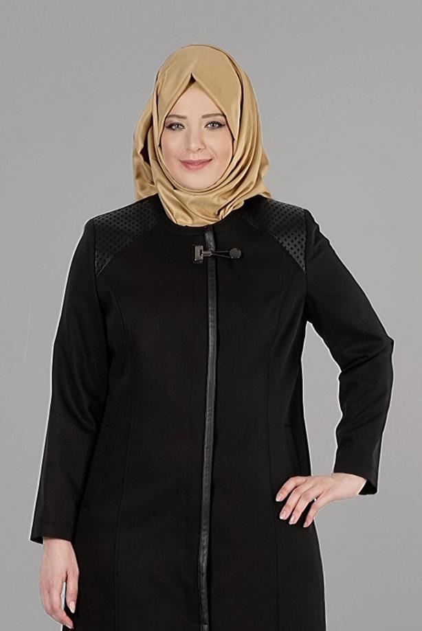 Tesettür giyim SİYAH 1654 PARDESÜ - TRENDTESETTÜR