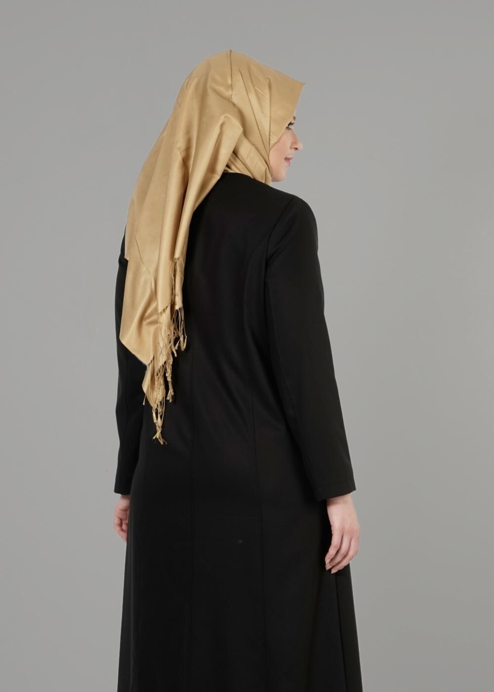 Tesettür giyim SİYAH 1654 PARDESÜ