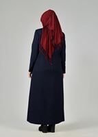 Vêtements hijab BLEU MARINE PARDESSUS ZIPPÉ 1655 
