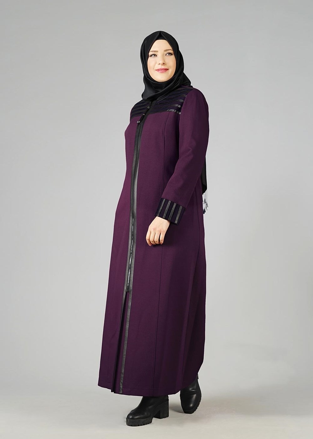 Tesettür giyim MÜRDÜM 1655 PARDESÜ 