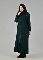 Vêtements hijab VERT PARDESSUS ZIPPÉ 1655 