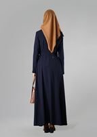 Tesettür giyim LACİVERT 1659 PARDESÜ