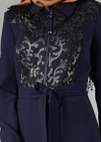 Tesettür giyim LACİVERT 1659 PARDESÜ