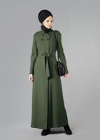Tesettür giyim HAKİ 1660 PARDESÜ