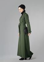 Tesettür giyim HAKİ 1660 PARDESÜ