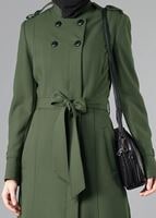 Tesettür giyim HAKİ 1660 PARDESÜ