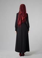 Tesettür giyim SİYAH 1663 PARDESÜ