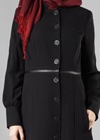 Tesettür giyim SİYAH 1663 PARDESÜ