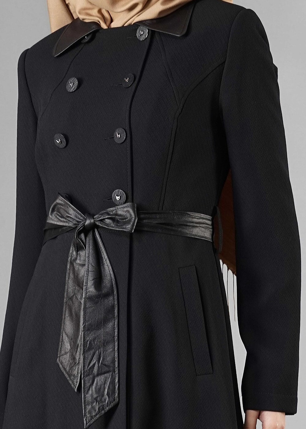 Tesettür giyim SİYAH 1667 PARDESÜ