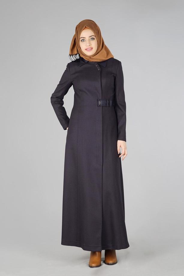 Tesettür giyim LACİVERT 1669 PARDESÜ - TRENDTESETTÜR