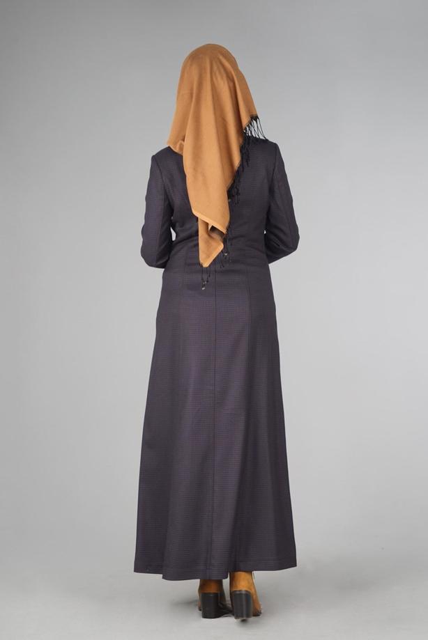 Tesettür giyim LACİVERT 1669 PARDESÜ - TRENDTESETTÜR