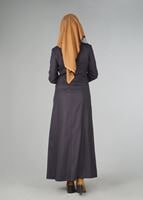 Tesettür giyim LACİVERT 1669 PARDESÜ