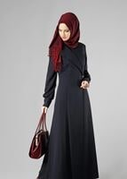 Tesettür giyim LACİVERT 1677 PARDESÜ