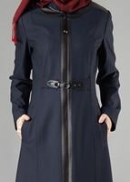 Tesettür giyim LACİVERT 1681 PARDESÜ