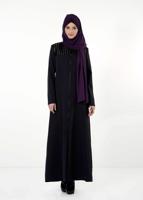 Tesettür giyim LACİVERT FERMUARLI PARDESÜ 1682 